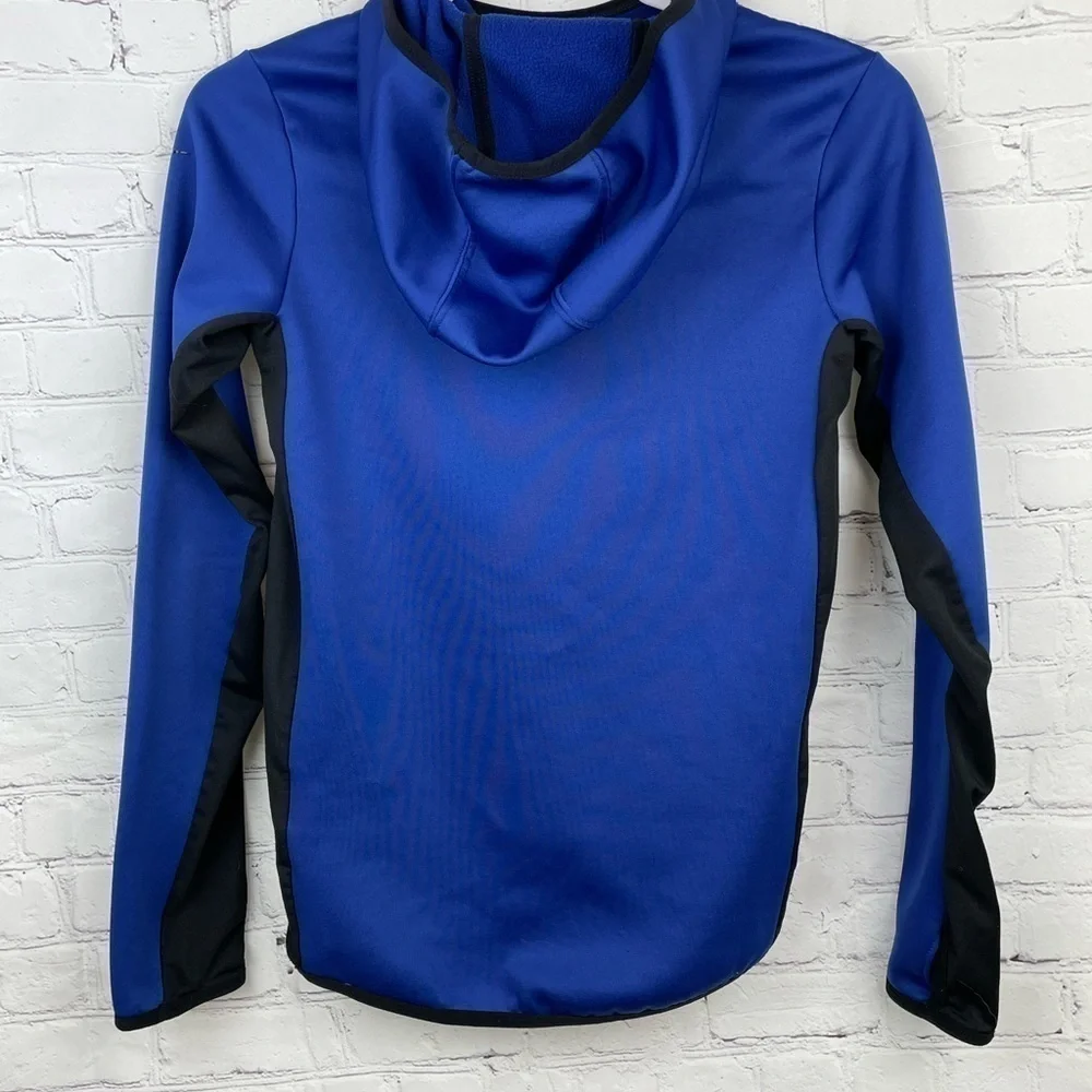 Nike Therma-Fit Pull Over Hoodie Sweatshirt Blue/Black Size XS